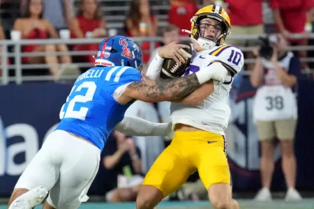 Trinidad Chambliss leads No. 8 Mississippi past No. 7 LSU 32-24 in Lane Kiffin's return to Ole Miss